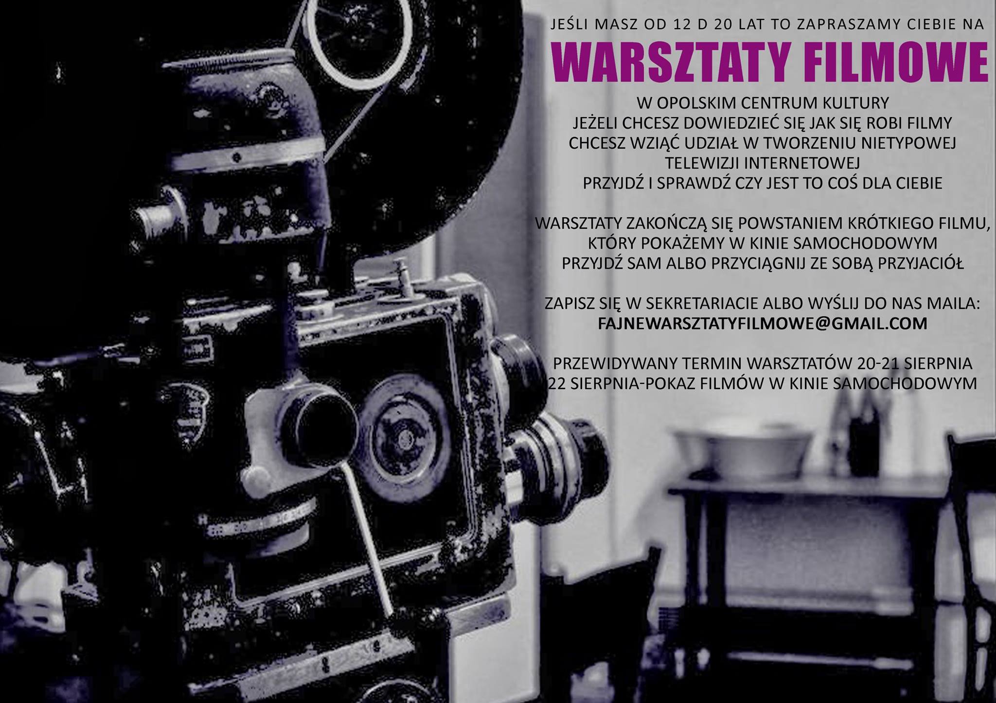 warsztaty warsztaty filmowe