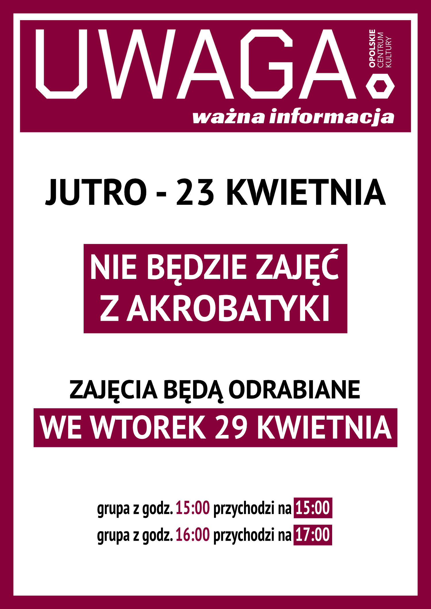 info na stronę