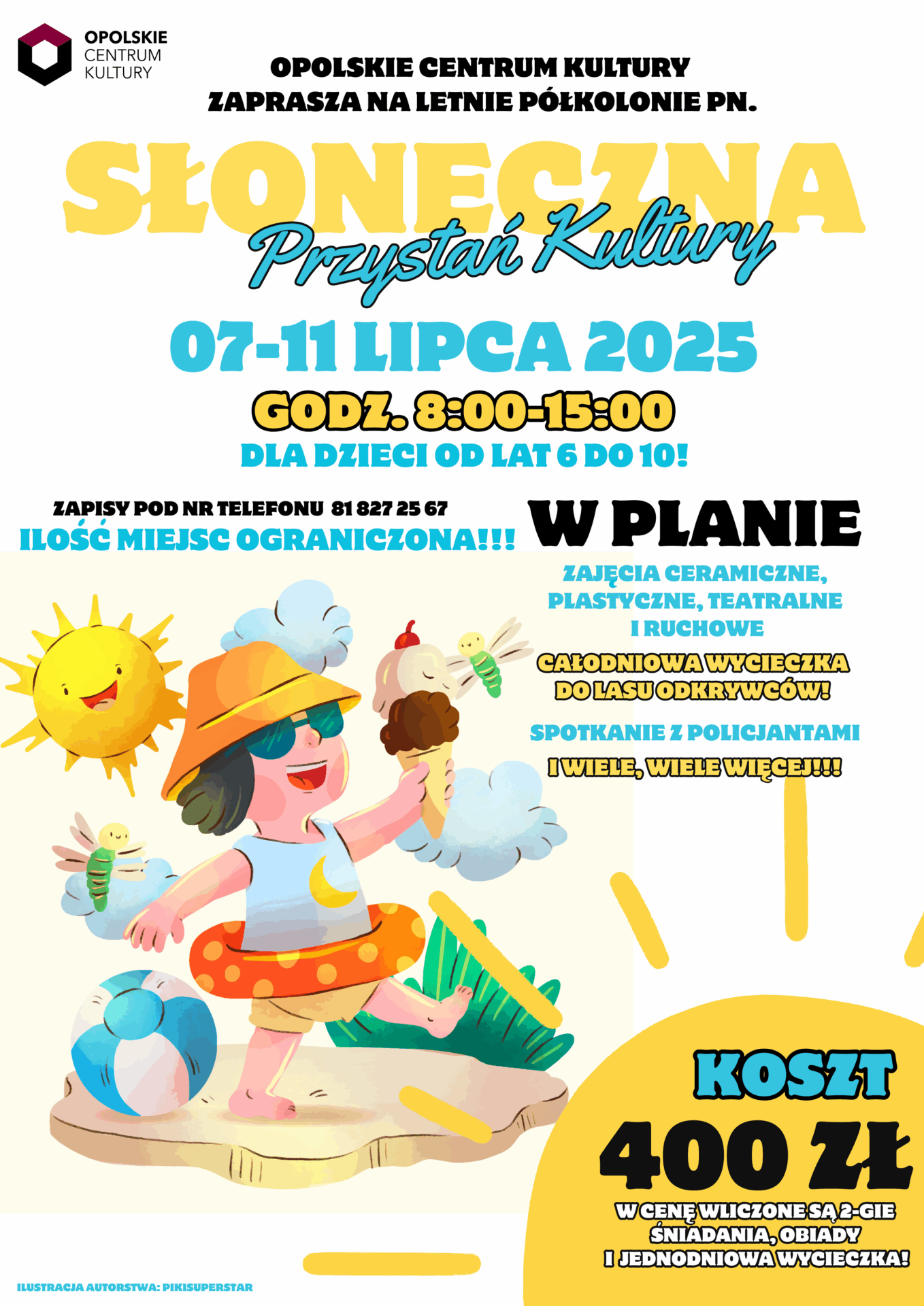 plakat półkolonie