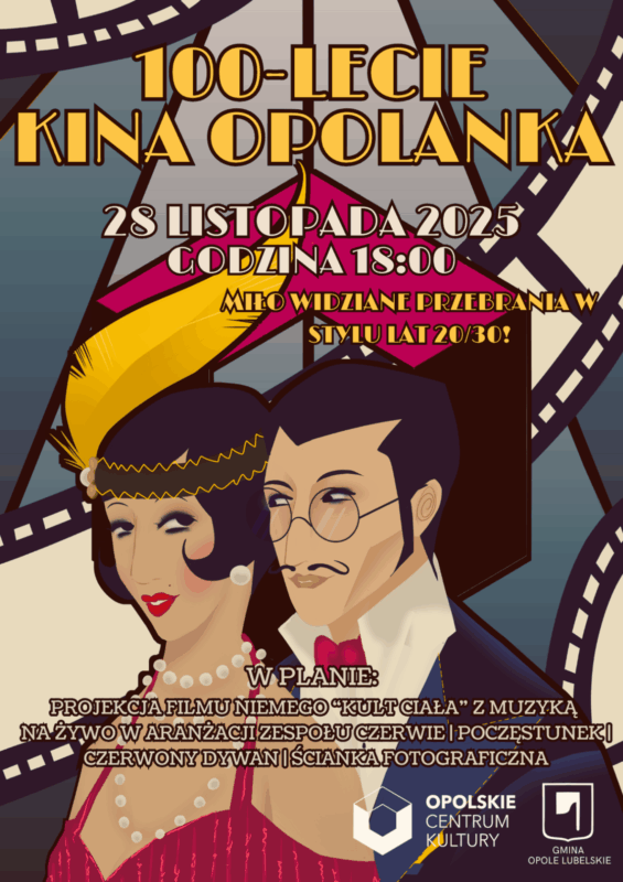 plakat na stulecie kina OPOLANKA