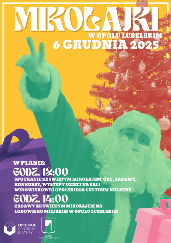 plakat na 6 grudnia - Mikołajki