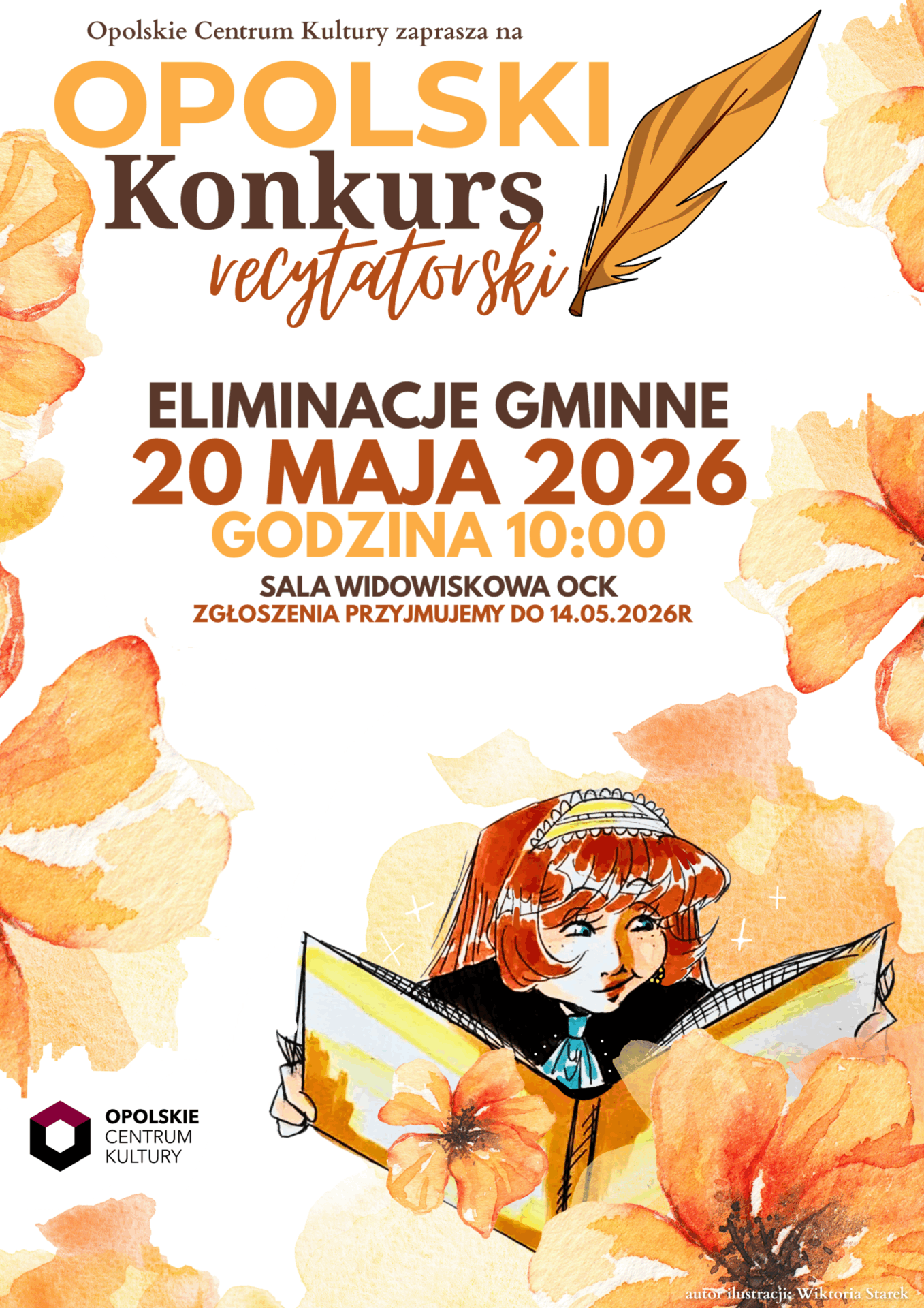 Rozpoczynamy zapisy na Opolski Konkurs Recytatorski!