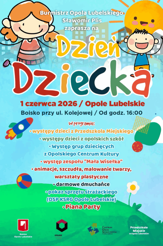 dzień dziecka w Opolu Lubelskim plakat 2026