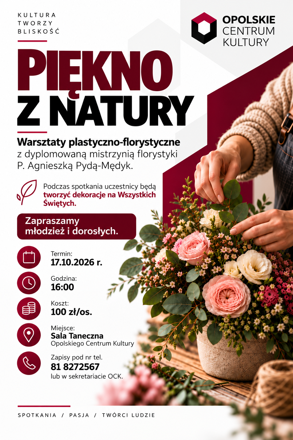 „Piękno z&nbsp;natury” – warsztaty plastyczno-florystyczne w&nbsp;OCK
