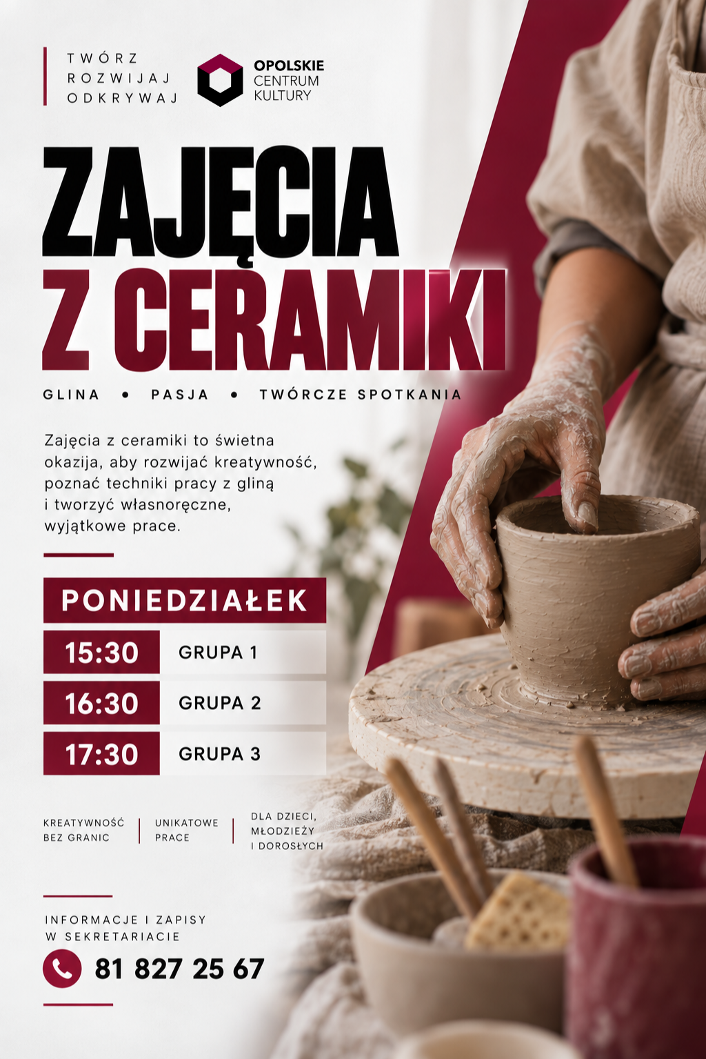 Zajęcia z ceramiki w OCK
