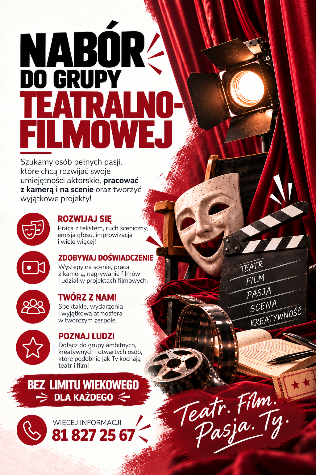 Nabór do grupy teatralno-flimowej