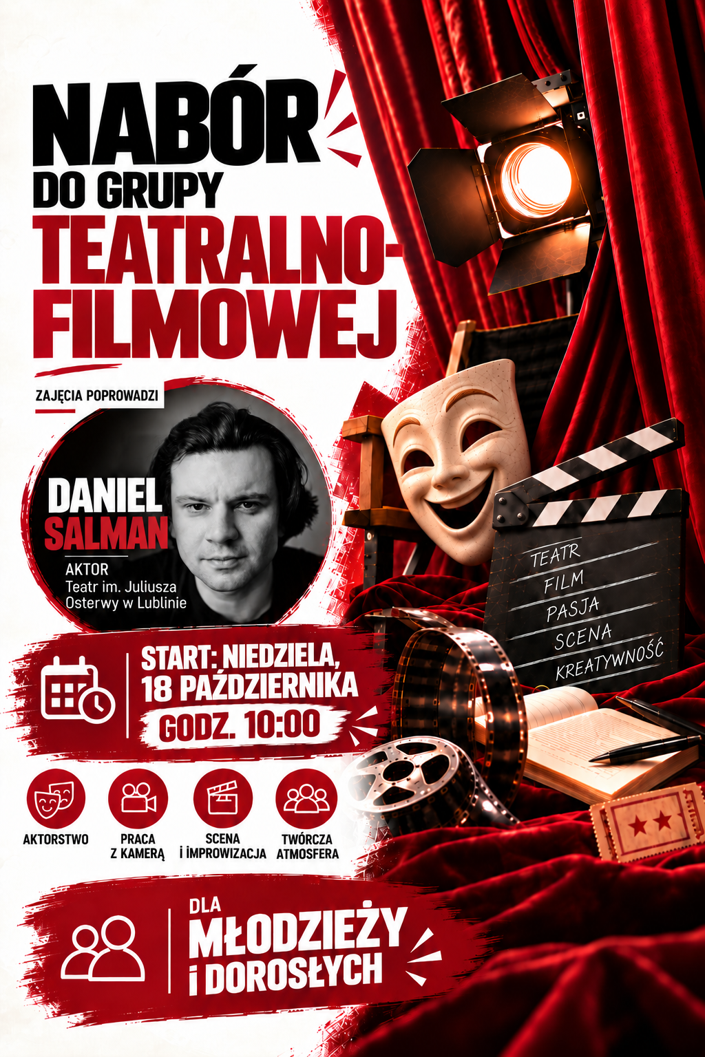Nabór do grupy teatralno-flimowej
